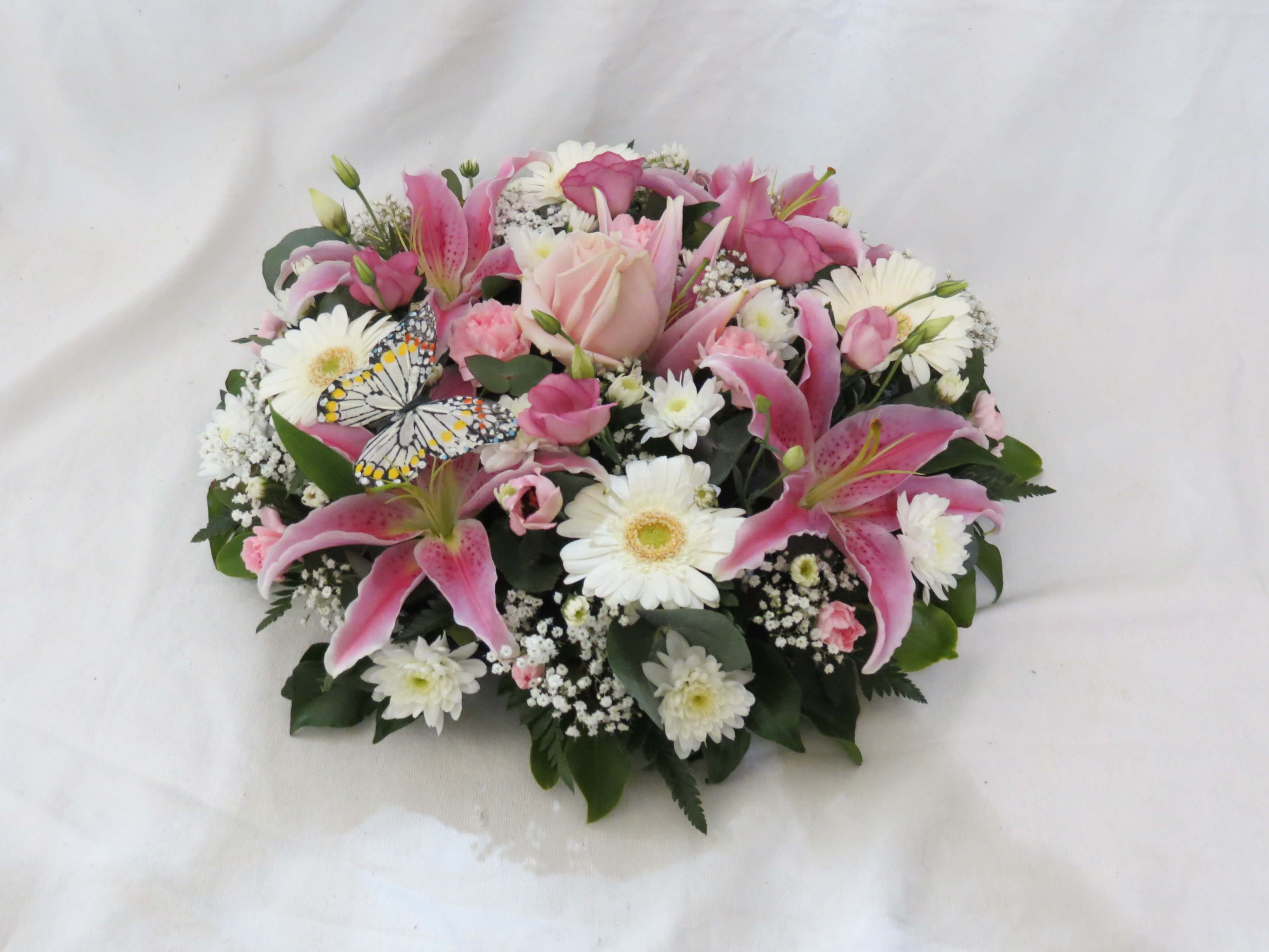 pink posy flower